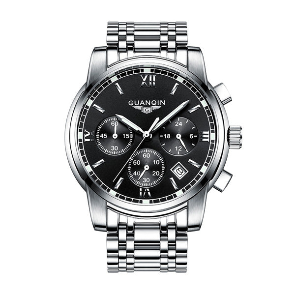 Three dial Luxury Mens Watch. Stainless Style with Sapphire Crystal! Up to 50% off! Hurry before offer ends.
