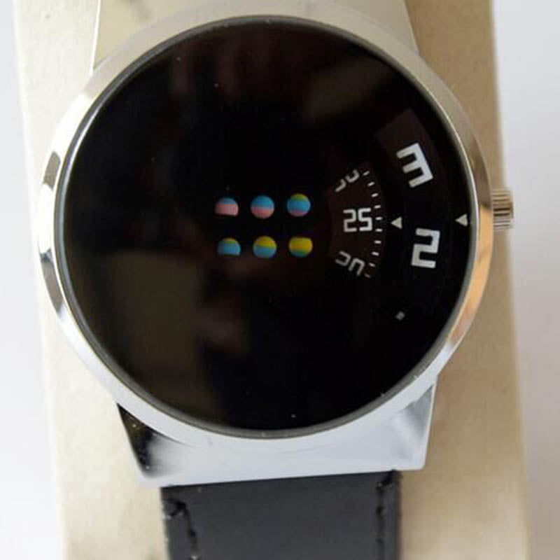 Very Funky Quality New Design! Leather Surrounding! Unique Gift for Lovers!