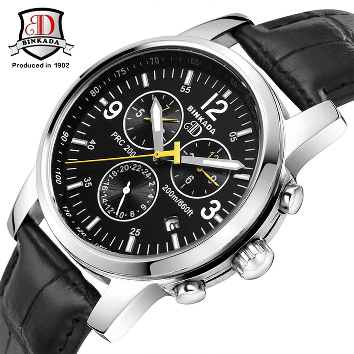 Original BINKADA Men Mechanical Watches Men Luxury Brand Full Steel High Quality Business Automatic Wristwatches For Men