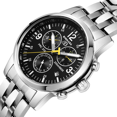 Original BINKADA Men Mechanical Watches Men Luxury Brand Full Steel High Quality Business Automatic Wristwatches For Men