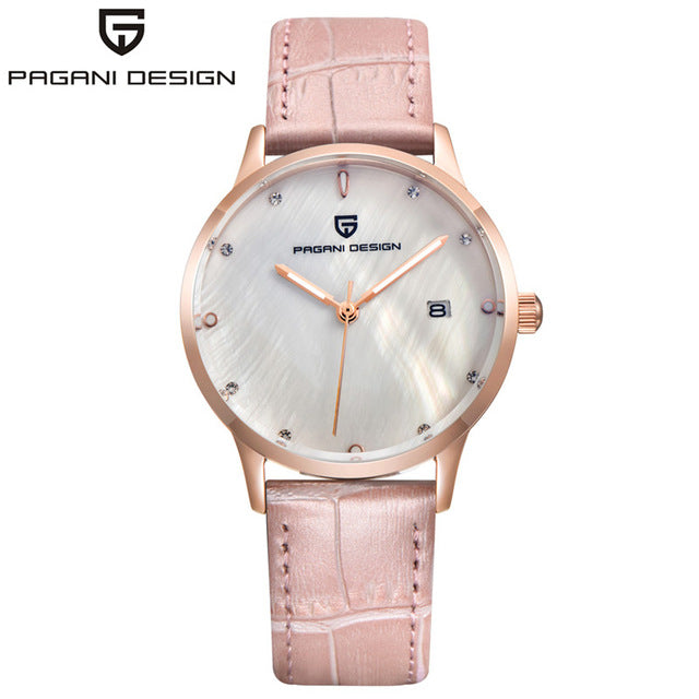 PAGANI DESIGN Brand Lady Fashion Quartz Watch Women Waterproof 30M shell dial Luxury Dress Watches Relogio Feminino xfcs