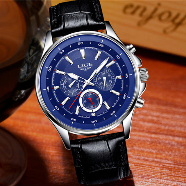 Very Elegant style Mens Watch, with a touch of uniqueness upon your wrist! 50% off!