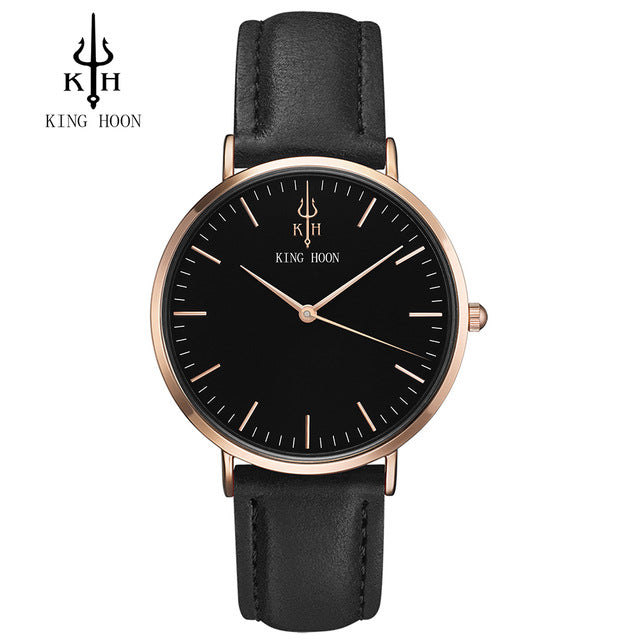 Women watches top brand luxury KING HOON Ultra Thin Gold Steel Mesh Watches Women Dress Quartz Lovers Watch orologio uomo