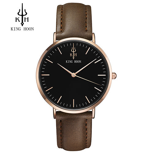 Women watches top brand luxury KING HOON Ultra Thin Gold Steel Mesh Watches Women Dress Quartz Lovers Watch orologio uomo