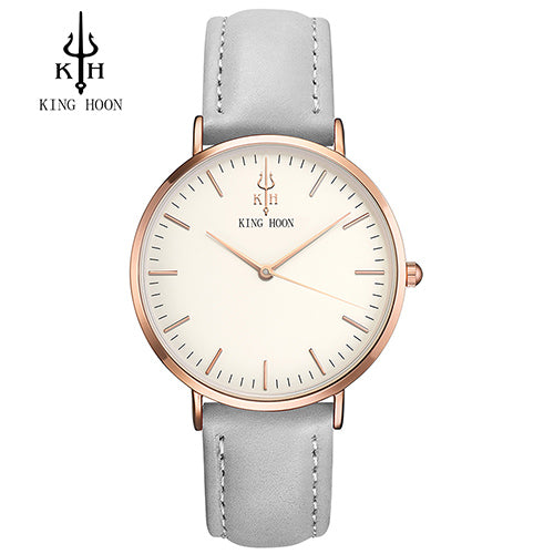 Women watches top brand luxury KING HOON Ultra Thin Gold Steel Mesh Watches Women Dress Quartz Lovers Watch orologio uomo