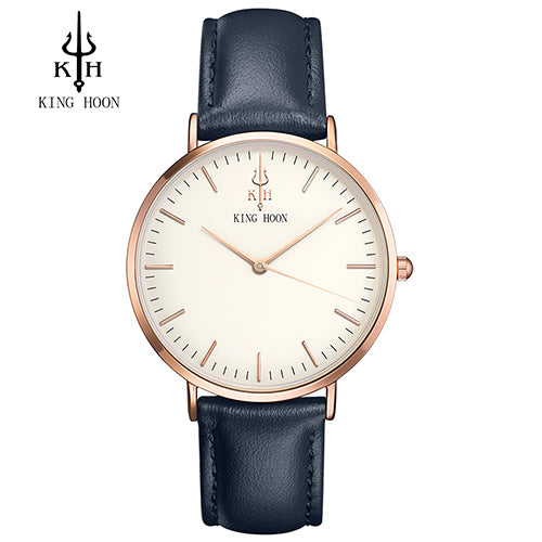 Women watches top brand luxury KING HOON Ultra Thin Gold Steel Mesh Watches Women Dress Quartz Lovers Watch orologio uomo