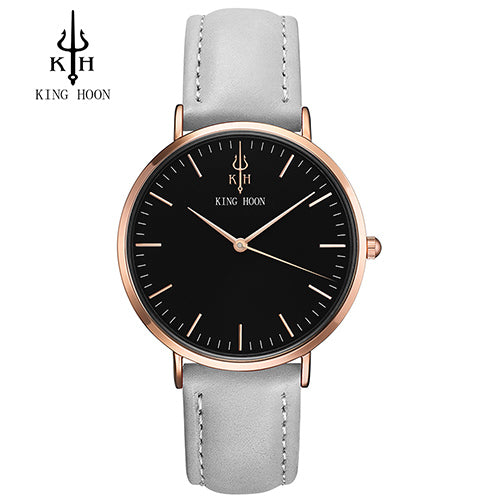 Women watches top brand luxury KING HOON Ultra Thin Gold Steel Mesh Watches Women Dress Quartz Lovers Watch orologio uomo