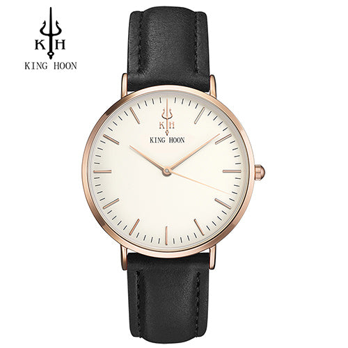 Women watches top brand luxury KING HOON Ultra Thin Gold Steel Mesh Watches Women Dress Quartz Lovers Watch orologio uomo