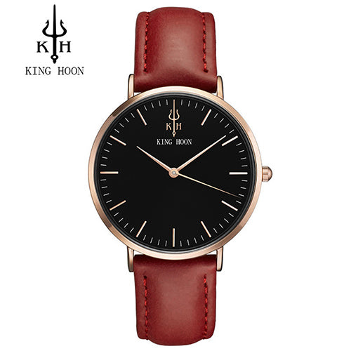 Women watches top brand luxury KING HOON Ultra Thin Gold Steel Mesh Watches Women Dress Quartz Lovers Watch orologio uomo