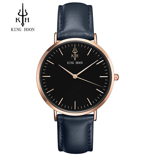Women watches top brand luxury KING HOON Ultra Thin Gold Steel Mesh Watches Women Dress Quartz Lovers Watch orologio uomo