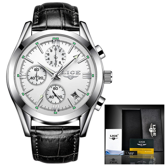 Very Unique Style mens Watch with Genuine Leather! Gold Plated Waterproof Watch! Offer Ends Soon!