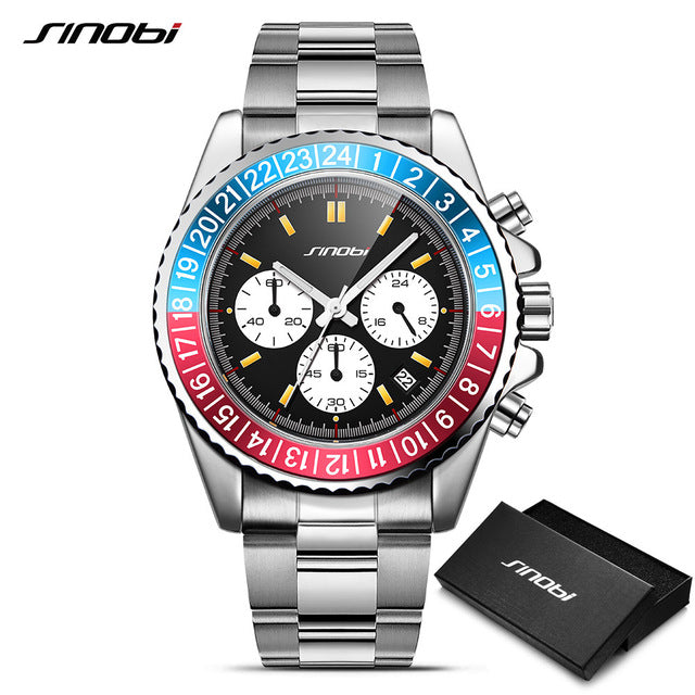 Waterproof Luminous High Quality Stainless Steel (Sapphire Crystal) Watch with a touch of fashion upon your wrist! Offer ends soon!