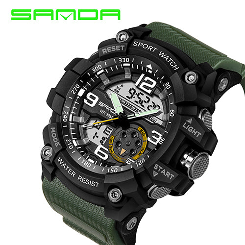 SANDA 759 Military Watch Men Waterproof Sport Watch For Mens