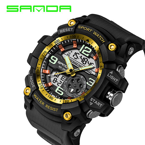 SANDA 759 Military Watch Men Waterproof Sport Watch For Mens