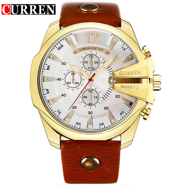 Very Sophisticated Mens WATCH! Gold Plated Exterior Latest Model Watch! Offer Ends Soon!