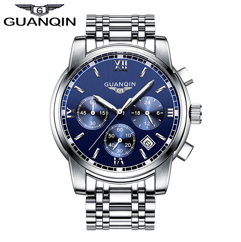 Three dial Luxury Mens Watch. Stainless Style with Sapphire Crystal! Up to 50% off! Hurry before offer ends.