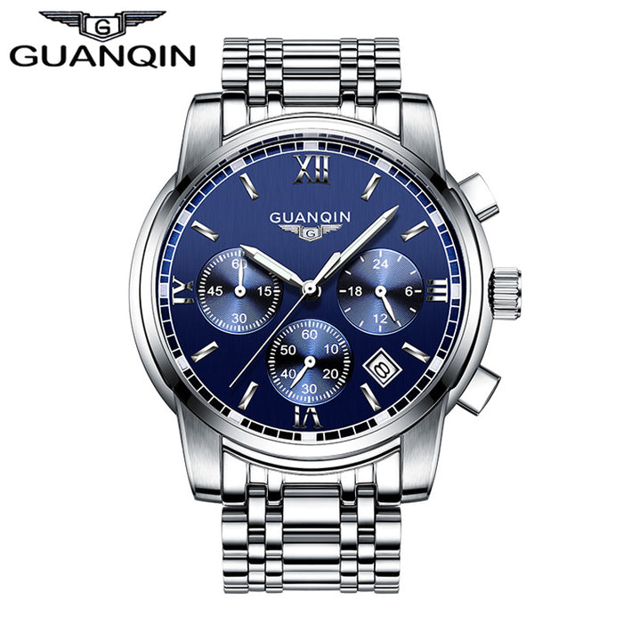 Three dial Luxury Mens Watch. Stainless Style with Sapphire Crystal! Up to 50% off! Hurry before offer ends.